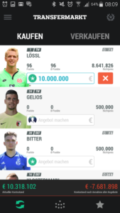 kickbase-transfermarkt