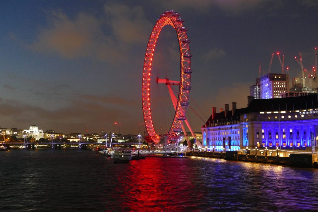 london eye bei nacht