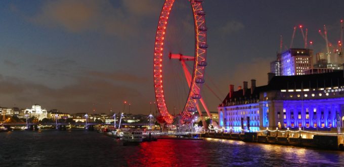 london eye bei nacht